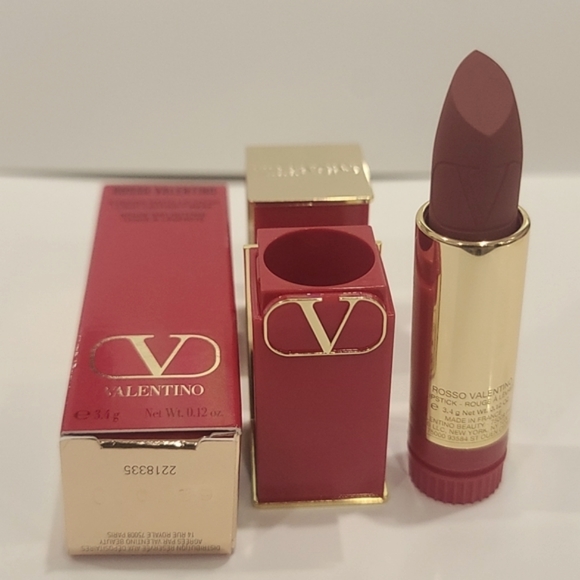 SALE - BNIB❤️NEW VALENTINO #107A ODE TO NATURAL Rosso Refillable Lipstick ✨NIB - Picture 13 of 15